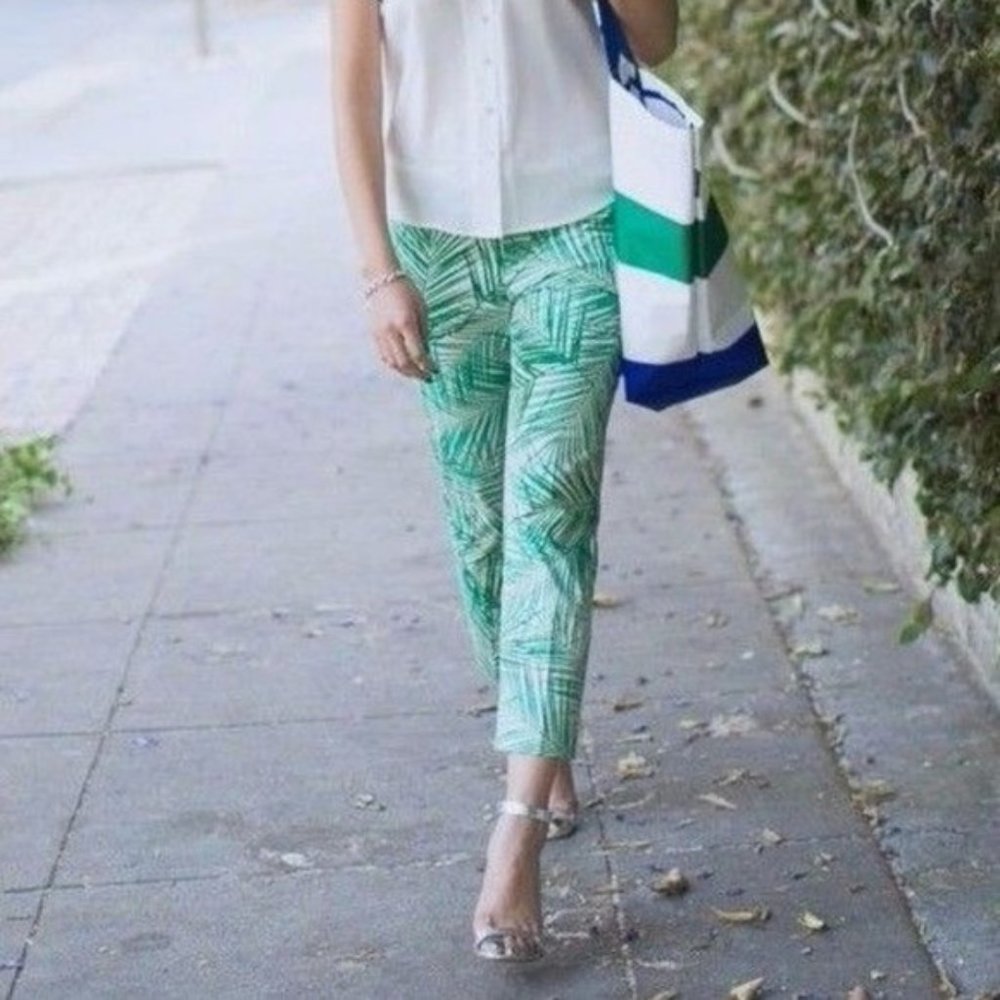 Banana Republic Avery Palm Leaf Pants